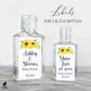 Printed Small Hand Sanitizer Labels / Sunflower - SF19