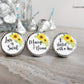 Printed Chocolate Kiss Stickers / Sunflower - SF19