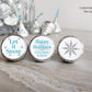 Printed Chocolate Kiss Stickers / Snowflake Label for Candy - LX18