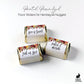 Printed Hershey's Nugget® Labels / Colorful Autumn Florals - CJ21