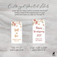 Printed Small Hand Sanitizer Labels / Falling Autumn Leaves for Fall Favors - AL21