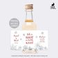 Printed Mini Liquor Bottle Labels / Lacey Snowflakes - LX18