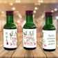 Printed Mini Liquor Bottle Labels / Ugly Sweater Party, Christmas - HC15