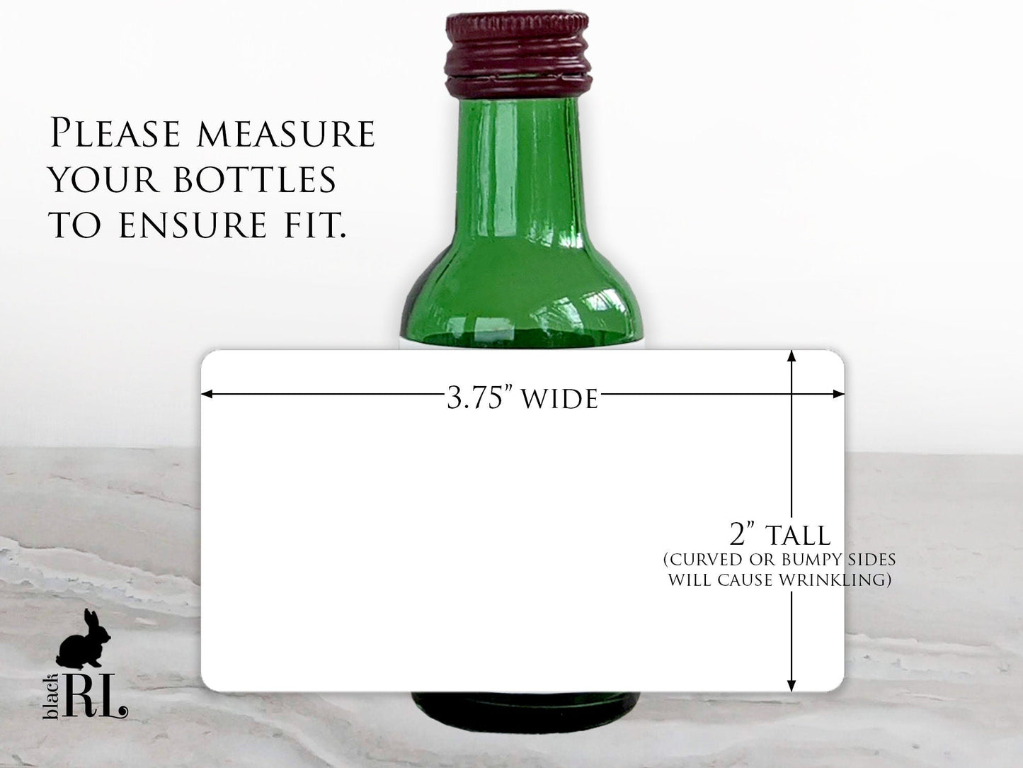 Printed Mini Liquor Bottle Labels / Roaring 20's RT21