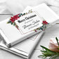 Printed Labels for Full Size Candy/Chocolate Bar / Christmas Poinsettias - PN21