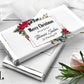 Printed Labels for Full Size Candy/Chocolate Bar / Christmas Poinsettias - PN21