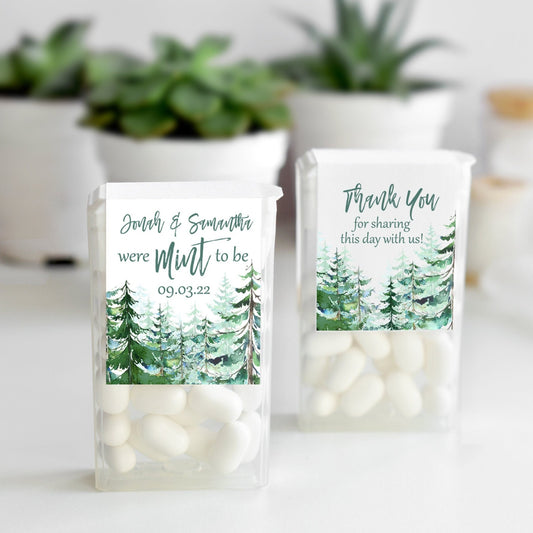 Printed Tic Tac® Labels / Evergreen Trees - TR19
