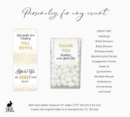 Printed Tic Tac® Labels / Confetti - CF19
