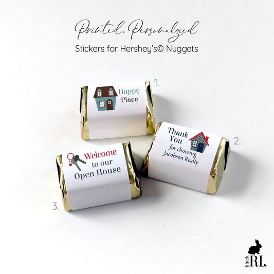 Printed Hershey's Nugget® Labels / Home Sweet Home Labels - RH22