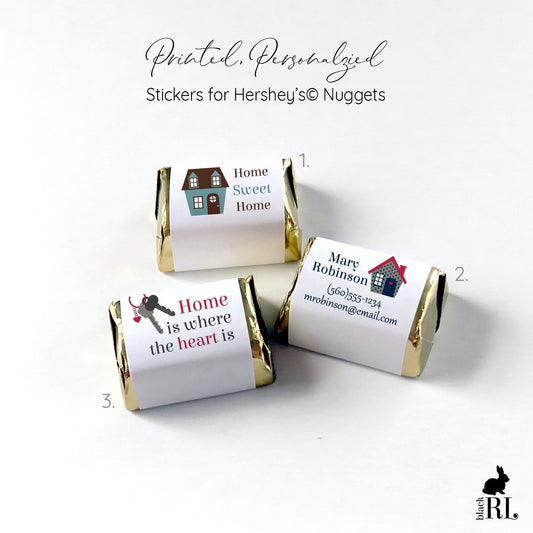 Printed Hershey's Nugget® Labels / Home Sweet Home Labels - RH22