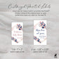 Printed Small Hand Sanitizer Labels / Navy & Blush Blooms - BD22