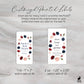 Printed Small Hand Sanitizer Labels / Chain of Flowers in Wreath - CC21