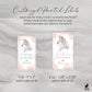 Printed Small Hand Sanitizer Labels / Pink Glitter Crown on Unicorn - UN21