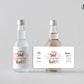 Printed Mini Liquor Bottle Labels / Pink Hearts - PH21