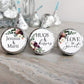 Printed Chocolate Kiss Stickers / Brilliant Fall Bouquet - BC20
