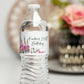 Printed Personalized Water Bottle Labels / Emerald and Fuchsia Blooms - EF22