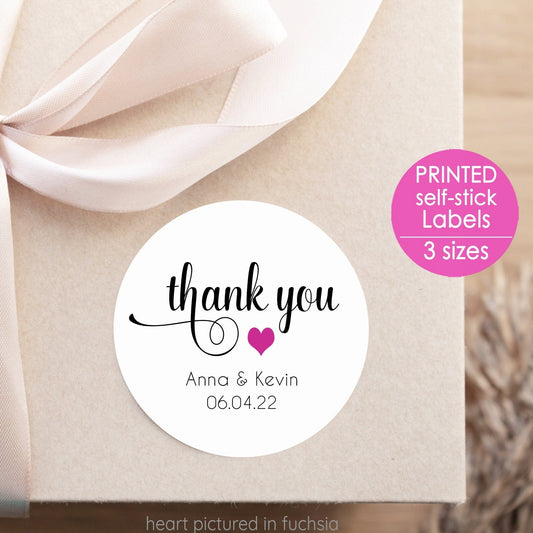 Printed Round Labels in 3 Sizes / Ornamental Minimalist - SM20