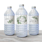 Printed Personalized Water Bottle Labels /Ivy Wreath - IV22