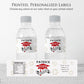 Printed Personalized Water Bottle Labels / Graduation - GD22