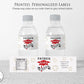 Printed Personalized Water Bottle Labels / Graduation - GD22