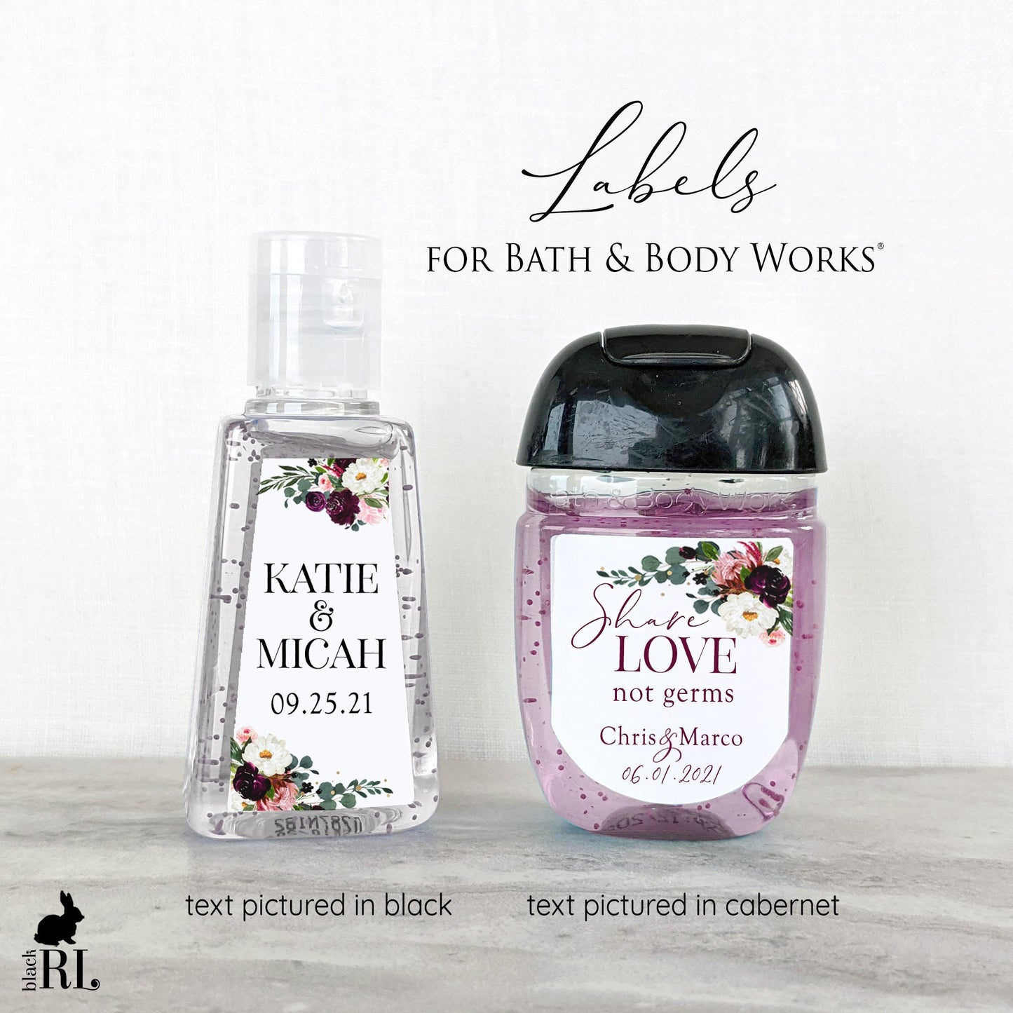 Printed Bath and Body Works® PocketBac Sanitizer Labels / Brilliant Fall Bouquet - BC20