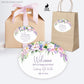 Printed Oval Bag and Box Labels / May Bouquets -  MB22
