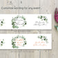 Printed Personalized Water Bottle Labels /Ivy Wreath - IV22