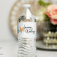Printed Personalized Water Bottle Labels / Beach, Starfish & Waves - SA22