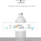 Printed Personalized Water Bottle Labels / Beach, Starfish & Waves - SA22