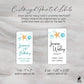Printed Small Hand Sanitizer Labels / Sea Shell Beach - SA22
