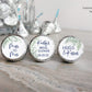 Printed Chocolate Kiss Stickers / Fern Greenery - FN22