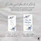 Printed Small Hand Sanitizer Labels / Navy and Gold Flowers - NG19