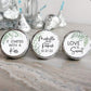 Printed Chocolate Kiss Stickers / Fern Greenery - FN22