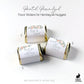 Printed Hershey's Nugget® Labels / Rose Gold and Eucalyptus - RE19