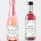 Printed Mini Wine or Mini Champagne Bottle Labels / Flowing Ferns - FN22