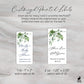 Printed Small Hand Sanitizer Labels / Ivy Wreath - IV22
