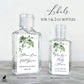 Printed Small Hand Sanitizer Labels / Ivy Wreath - IV22