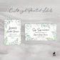 Printed Mini Wine or Mini Champagne Bottle Labels / Flowing Ferns - FN22