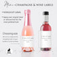Printed Mini Wine or Mini Champagne Bottle Labels / Bohemian Large Blooms - BH21