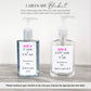 Printed Large Hand Sanitizer Labels / Confetti - CF19