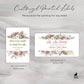 Printed Mini Wine or Mini Champagne Bottle Labels / Wild Rose Bouquet / RA22